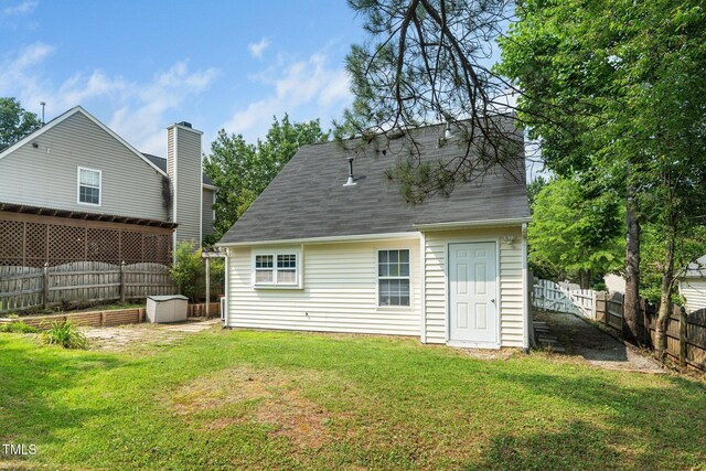 5006 Silhouette Dr, Durham, NC 27713 - back of house with roof with shingles