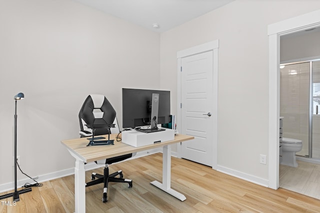 1203 Corkery Ridge Ct, Cary, NC 27519 - office space featuring light wood finished floors and baseboards