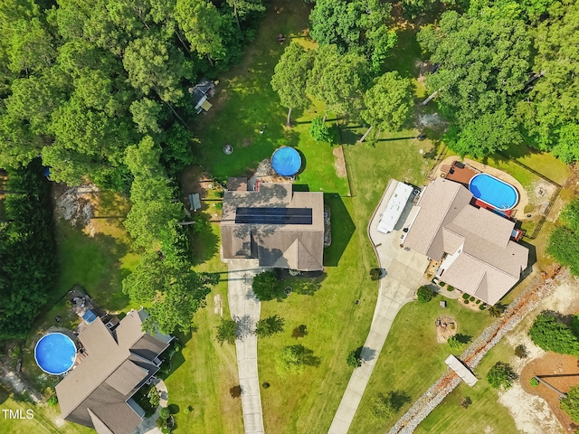 153 Hickory Nut Dr, Smithfield, NC 27577 - aerial view of a pool area