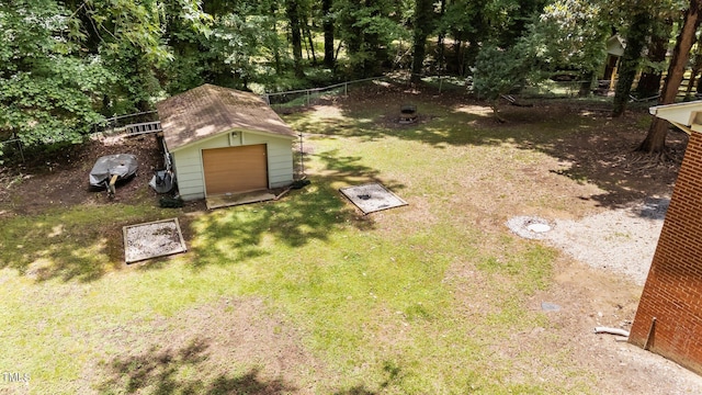 2005 Cole Mill Rd, Durham, NC 27712 - view of yard with a garage