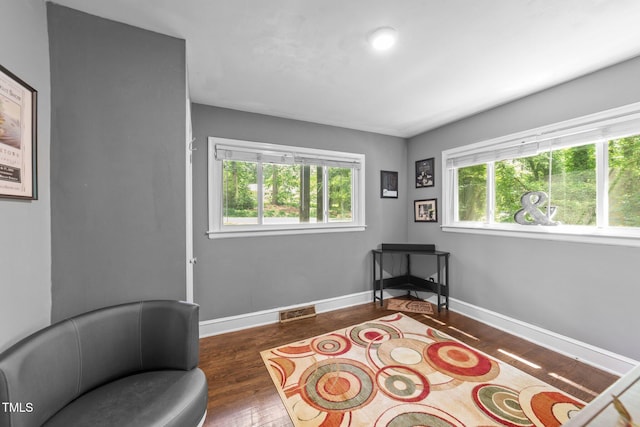 2005 Cole Mill Rd, Durham, NC 27712 - sitting room featuring wood finished floors and baseboards