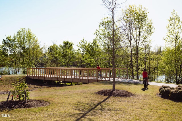 212 Aubey Ln, Wake Forest, NC 27587 - view of green lawn