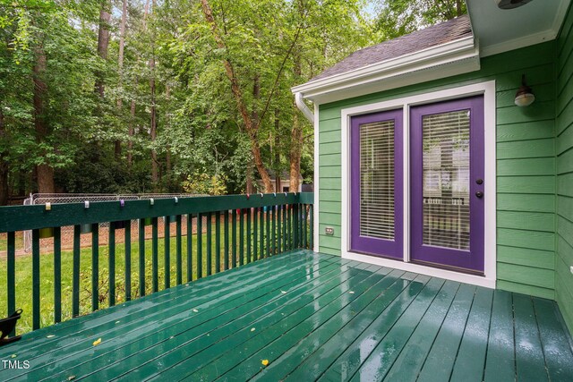 2724 Glastonbury Rd, Apex, NC 27539 - wooden terrace with a lawn