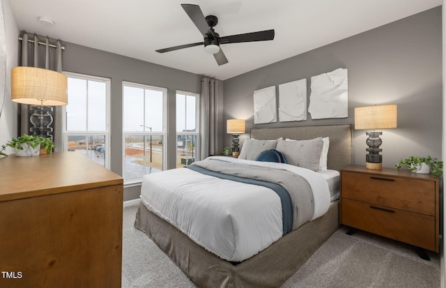 4028 Kidd Pl, Durham, NC 27703 - bedroom with carpet floors and ceiling fan