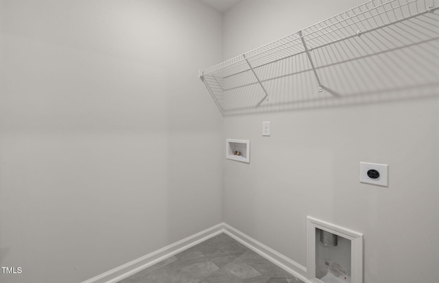 4028 Kidd Pl, Durham, NC 27703 - washroom with hookup for an electric dryer, hookup for a washing machine, and baseboards