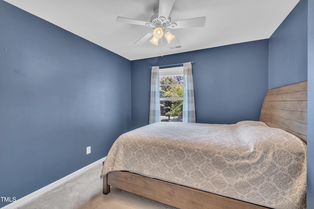 342 Westgrove Ct, Durham, NC 27703 - carpeted bedroom featuring baseboards and a ceiling fan