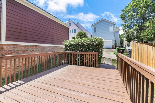 412 Heritage Village Ln, Apex, NC 27502 - view of wooden deck