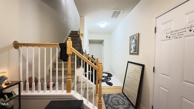 106 Gallent Hedge Trl, Apex, NC 27539 - stairway featuring baseboards