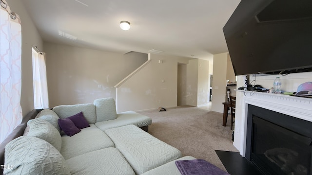 106 Gallent Hedge Trl, Apex, NC 27539 - living area with light carpet