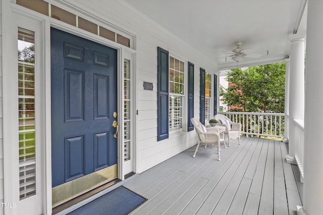 314 Chanticlair Dr, Apex, NC 27502 - property entrance with a porch and ceiling fan