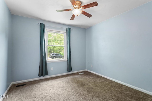 105 Otter Dr, Cary, NC 27513 - carpeted spare room with a ceiling fan and baseboards