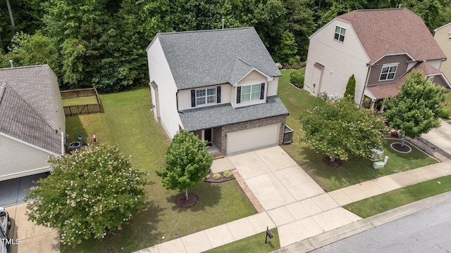 205 Willow Weald Ct, Fuquay Varina, NC 27526 - view from above of property