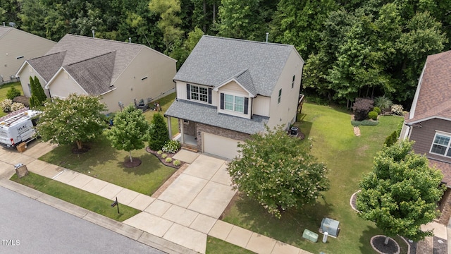 205 Willow Weald Ct, Fuquay Varina, NC 27526 - aerial view of property and surrounding area