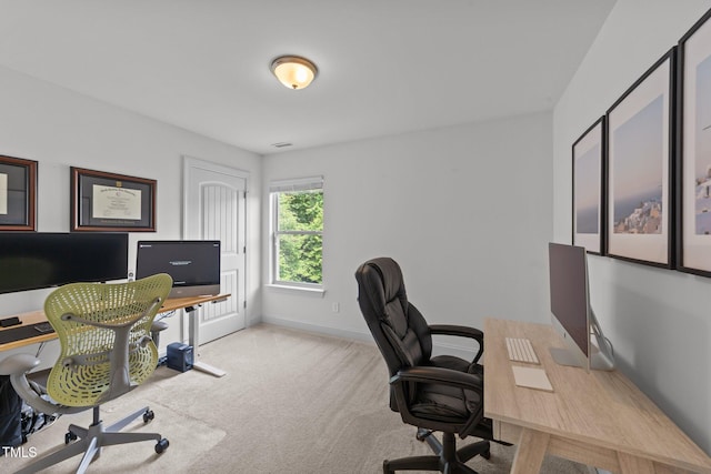 205 Willow Weald Ct, Fuquay Varina, NC 27526 - home office featuring carpet flooring and baseboards