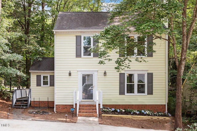 1 Old Towne Pl, Durham, NC 27713 - view of front of home with roof with shingles