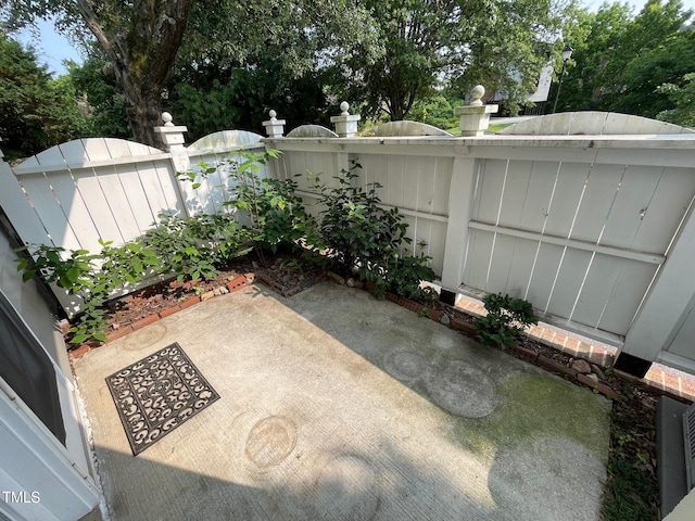 1402 Barton Place Dr, Raleigh, NC 27608 - view of patio with view of scattered trees