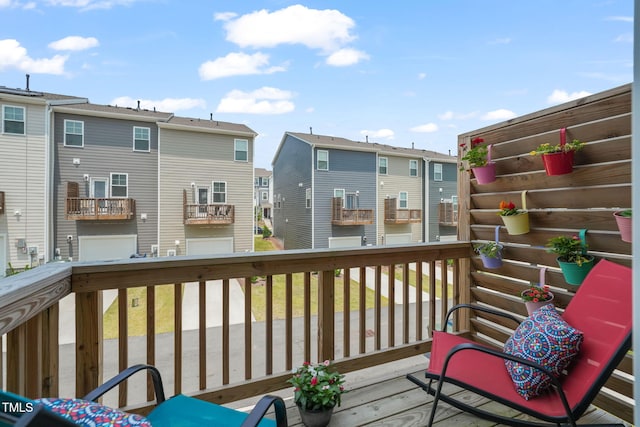 5430 Crescent Square St, Raleigh, NC 27616 - wooden terrace featuring a residential view