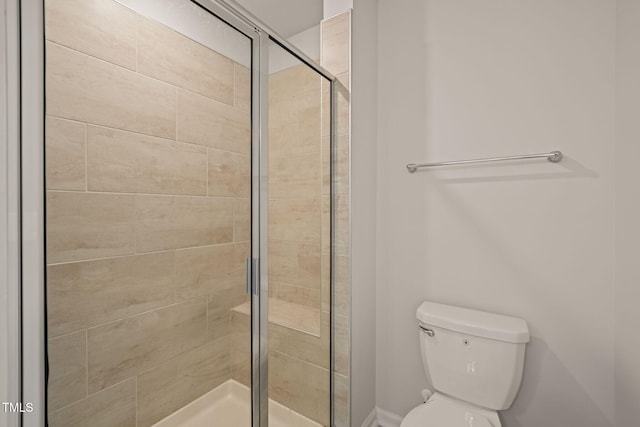 5430 Crescent Square St, Raleigh, NC 27616 - bathroom featuring toilet and a shower stall