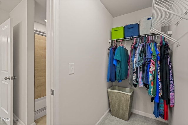 5430 Crescent Square St, Raleigh, NC 27616 - walk in closet with carpet floors