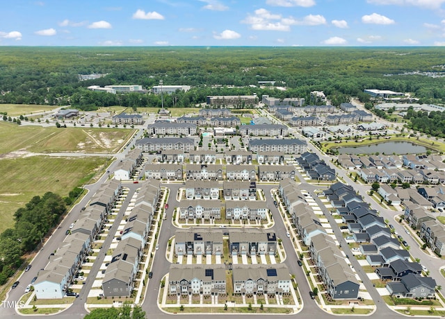 5430 Crescent Square St, Raleigh, NC 27616 - aerial perspective of suburban area with a nearby body of water