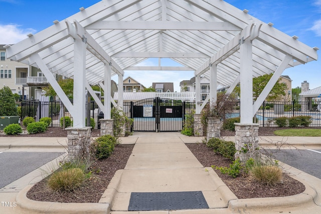 5430 Crescent Square St, Raleigh, NC 27616 - view of community featuring a gate and a pergola