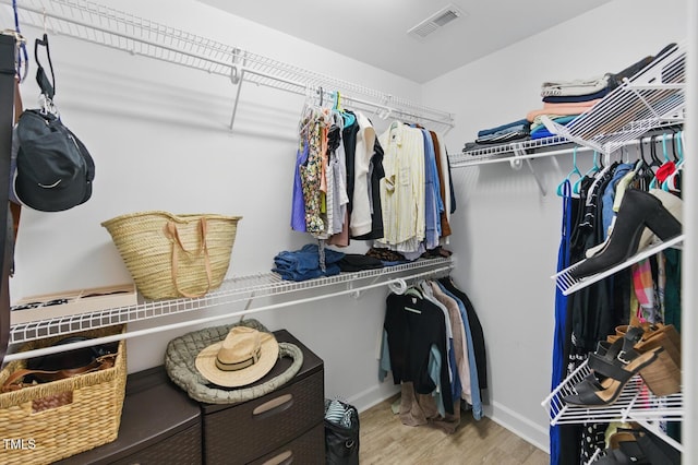 2933 Creek Moss Ave, Wake Forest, NC 27587 - spacious closet with wood finished floors