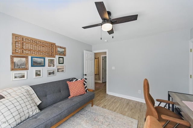 2933 Creek Moss Ave, Wake Forest, NC 27587 - office featuring wood finished floors and ceiling fan