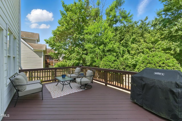 2933 Creek Moss Ave, Wake Forest, NC 27587 - deck with grilling area