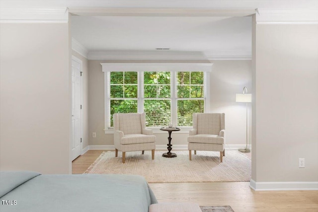 4724 Ludwell Branch Ct, Raleigh, NC 27612 - bedroom featuring crown molding, wood finished floors, and baseboards