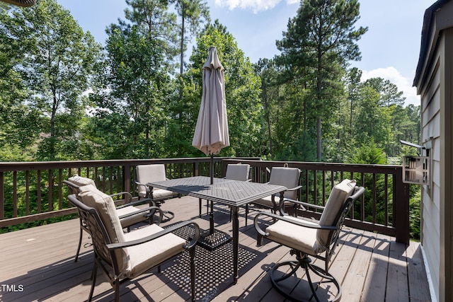 7632 Summer Pines Way, Wake Forest, NC 27587 - deck with outdoor dining area