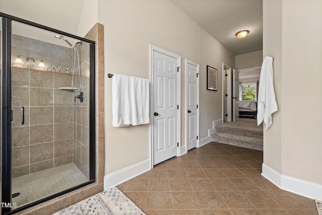 7632 Summer Pines Way, Wake Forest, NC 27587 - full bath featuring a stall shower and tile patterned flooring