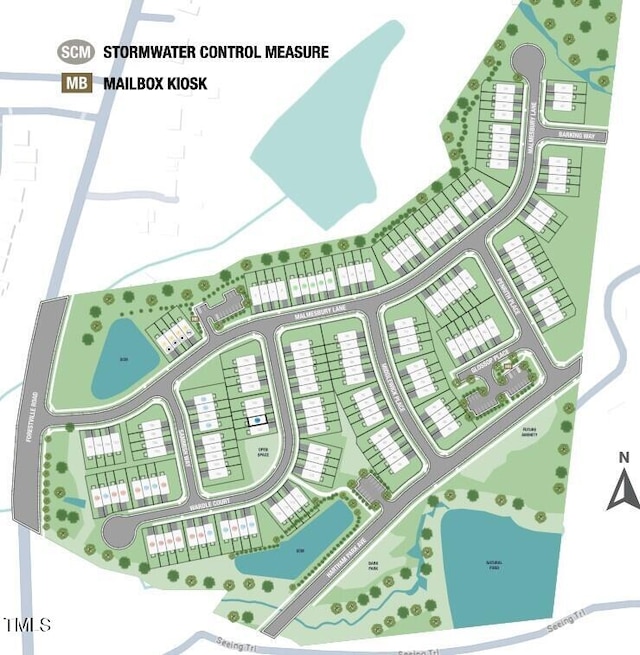 8763 Wardle Ct, Wake Forest, NC 27587 - map of parcels