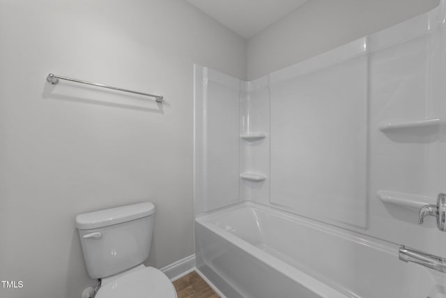 3500 Bailey Lake Dr, Fuquay Varina, NC 27526 - full bathroom featuring wood finished floors and shower / bathtub combination