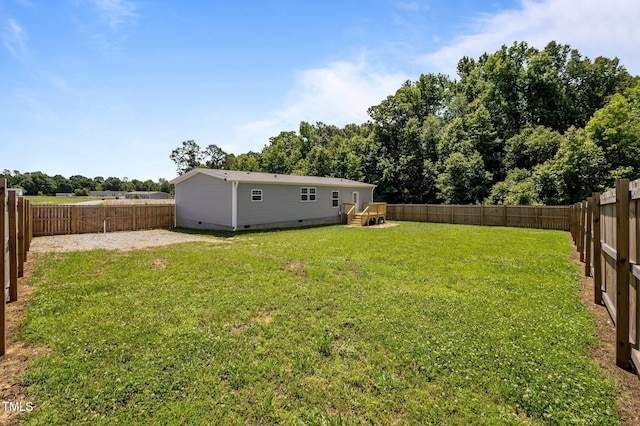130 Ruby Trl, Roxboro, NC 27574 - view of fenced backyard
