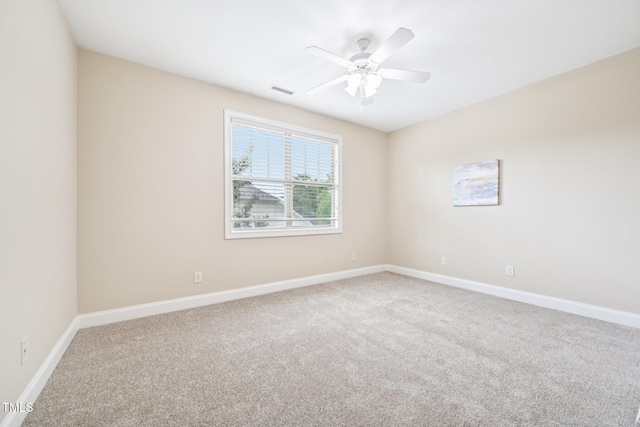 1090 Indigo Ridge Pl, Cary, NC 27519 - carpeted spare room featuring baseboards and a ceiling fan