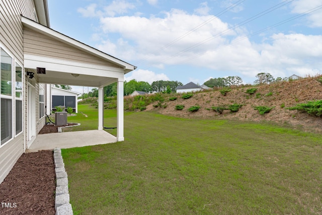 309 Highland Forest Dr, Fuquay Varina, NC 27526 - view of green lawn featuring a patio