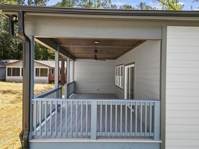 107 Mohave Dr, Louisburg, NC 27549 - view of patio / terrace with ceiling fan