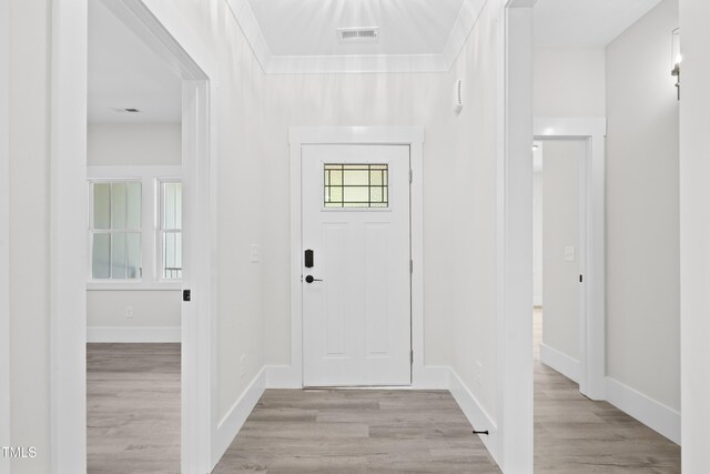 107 Mohave Dr, Louisburg, NC 27549 - entrance foyer with light wood-type flooring and baseboards