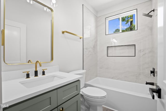 107 Mohave Dr, Louisburg, NC 27549 - full bath featuring vanity, toilet, and bathtub / shower combination