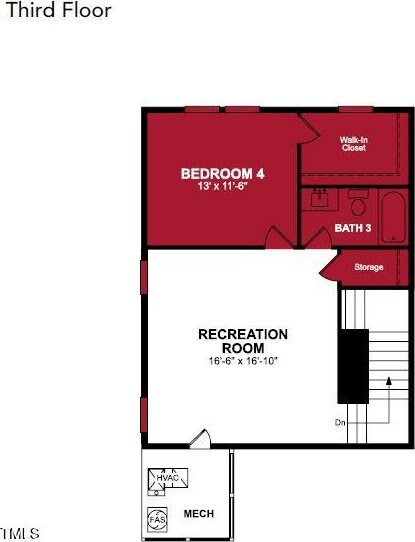 7106 Hubner Pl Unit 44, Cary, NC 27519 - room layout