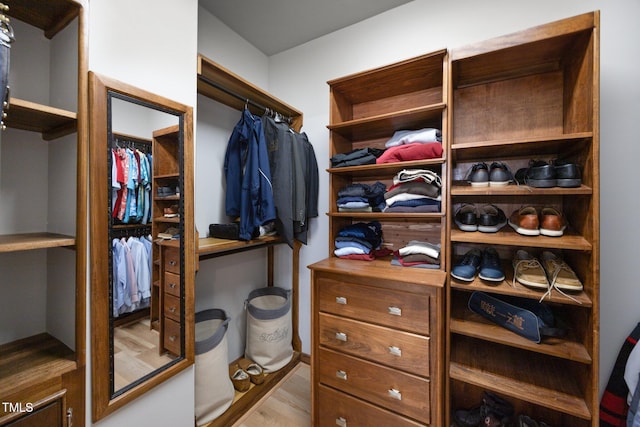 4511 Crab Creek Dr Unit 101, Raleigh, NC 27612 - walk in closet featuring wood finished floors