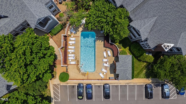 911 Washington St Unit 304, Raleigh, NC 27605 - aerial view of a pool