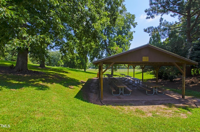 911 Washington St Unit 304, Raleigh, NC 27605 - view of green lawn with a gazebo