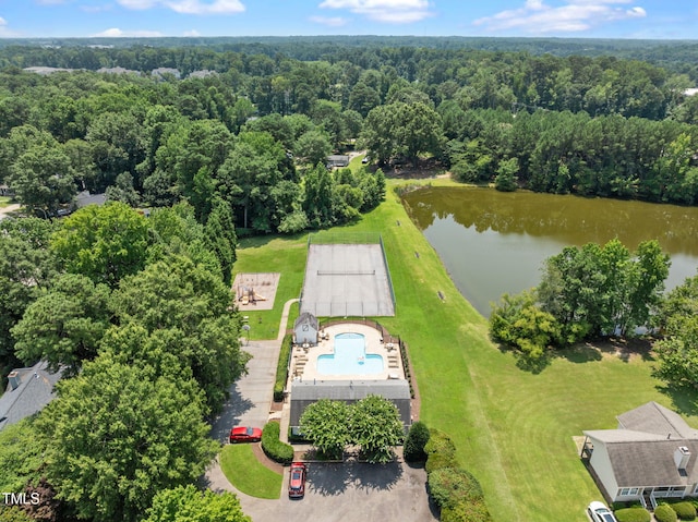 508 Hidden Cellars Dr, Holly Springs, NC 27540 - bird's eye view of a nearby body of water