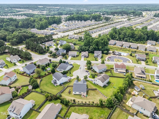 1400 Manley Ct, Fuquay Varina, NC 27526 - aerial view of property and surrounding area with nearby suburban area