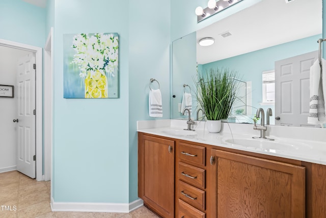 1400 Manley Ct, Fuquay Varina, NC 27526 - full bath featuring double vanity and tile patterned flooring