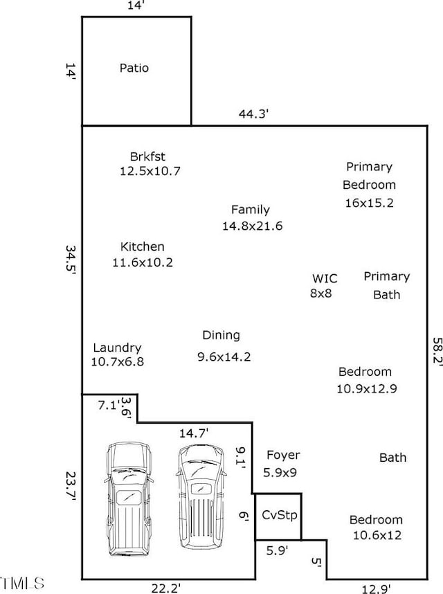 1400 Manley Ct, Fuquay Varina, NC 27526 - view of home floor plan