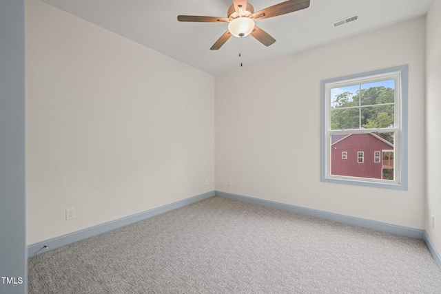 147 Harmony Trl, Broadway, NC 27505 - carpeted spare room with baseboards and ceiling fan