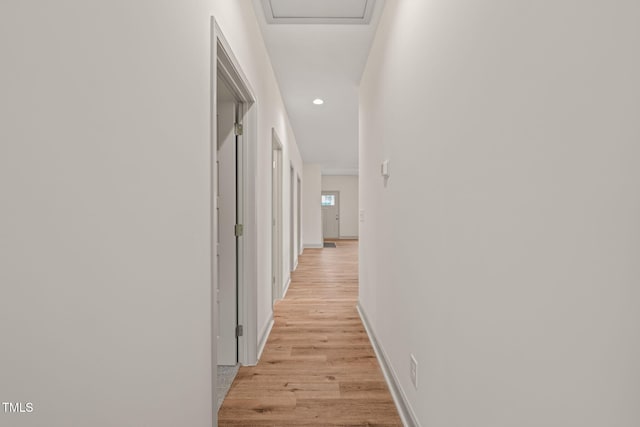 147 Harmony Trl, Broadway, NC 27505 - corridor featuring light wood-style floors, recessed lighting, and baseboards