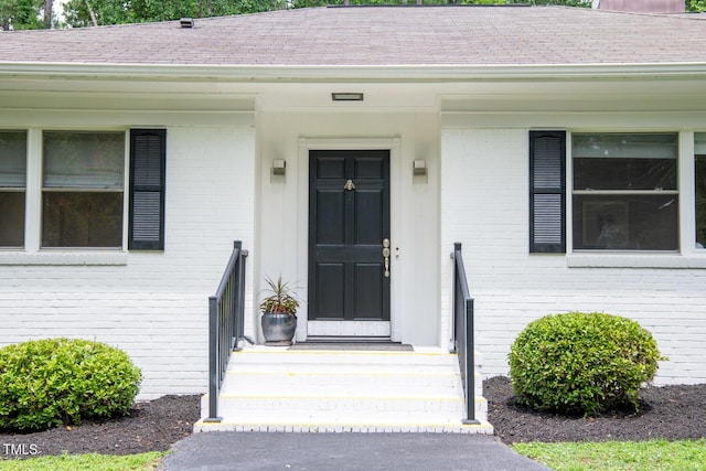 3934 Hope Valley Rd, Durham, NC 27707 - entrance to property with brick siding and a shingled roof